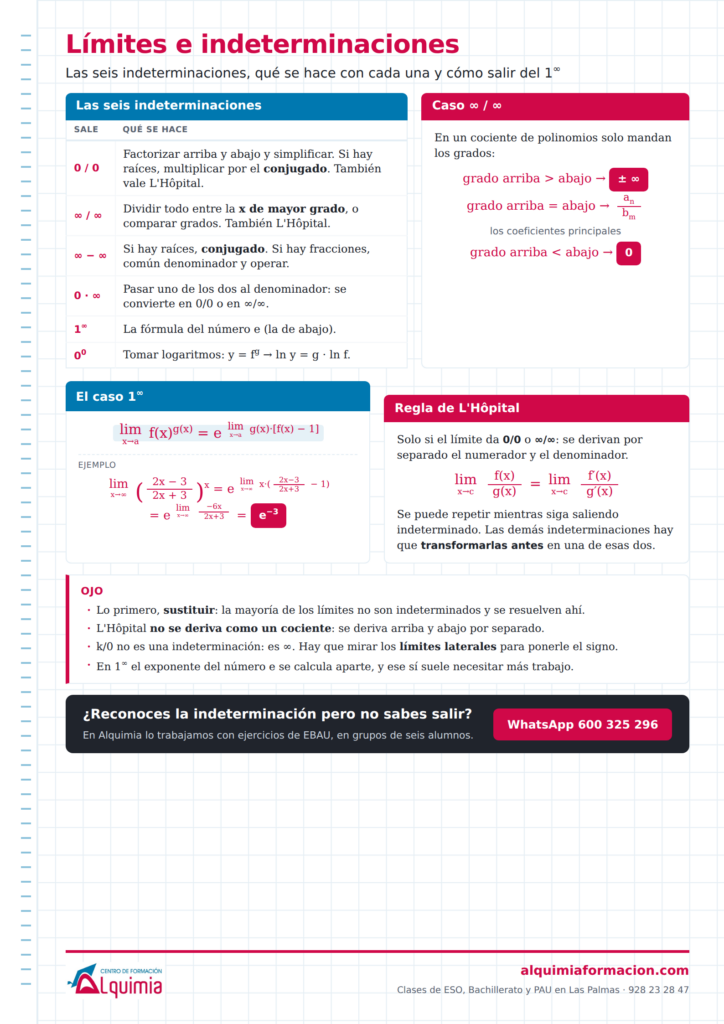Vista previa: Límites e indeterminaciones